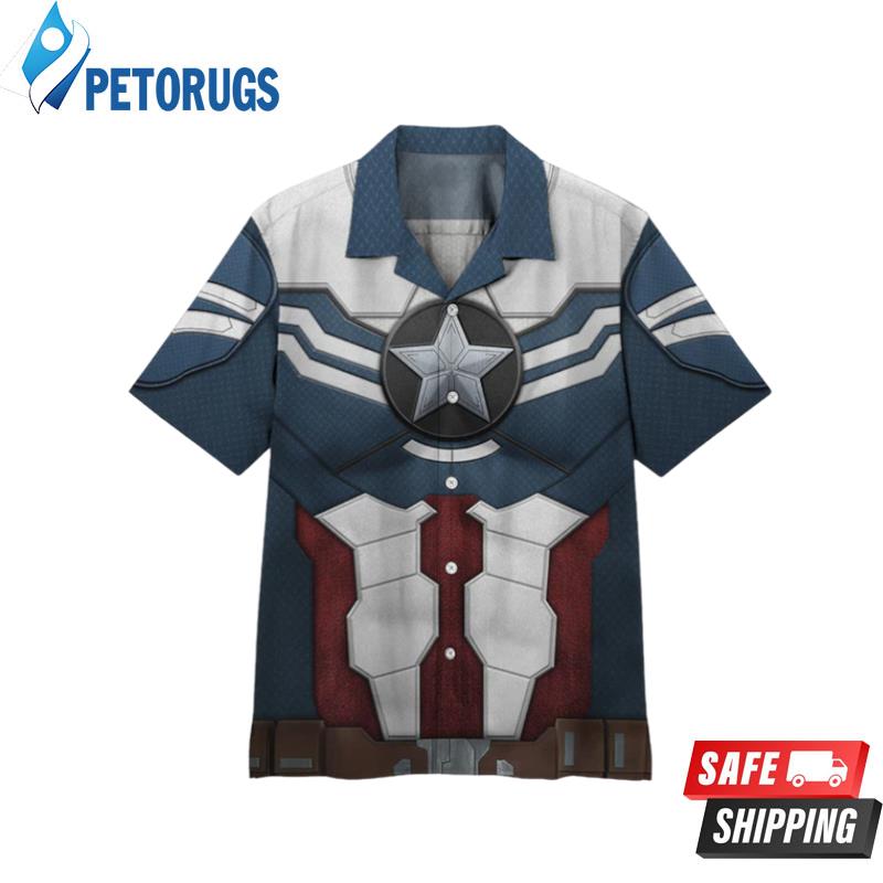 Captain America Amour Cosplay Hawaiian Shirt