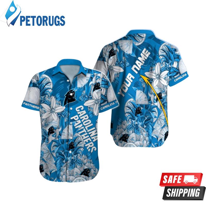 Carolina Panthers Custom Name NFL Hawaiian Shirt