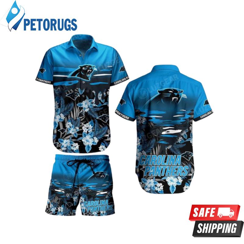 Carolina Panthers NFL Short Tropical Pattern Beach Hawaiian Shirt