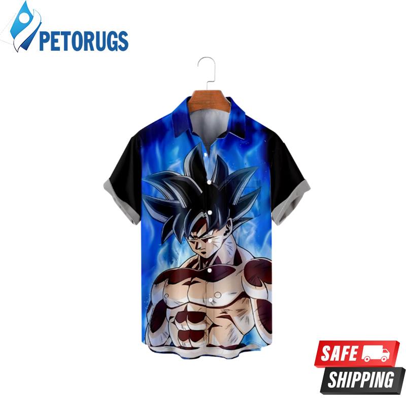 Casual Button down Short sleeve Dragon Ball Goku Aloha Spread Collar 5XL plus Hawaiian Shirt