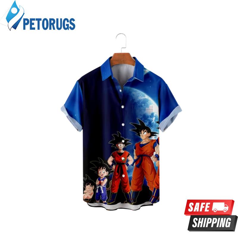 Casual Button down shirt Short sleeve for Men Dragon Ball Goku Print Comfortable 7XL plus Hawaiian Shirt