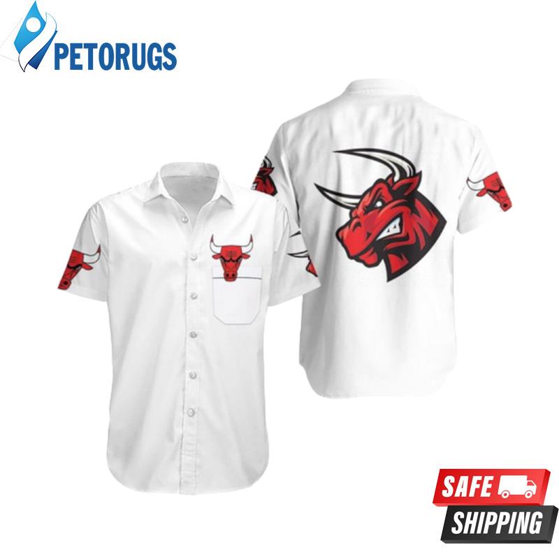 Chicago Bulls Basketball Classic Mascot Logo Hawaiian Shirt