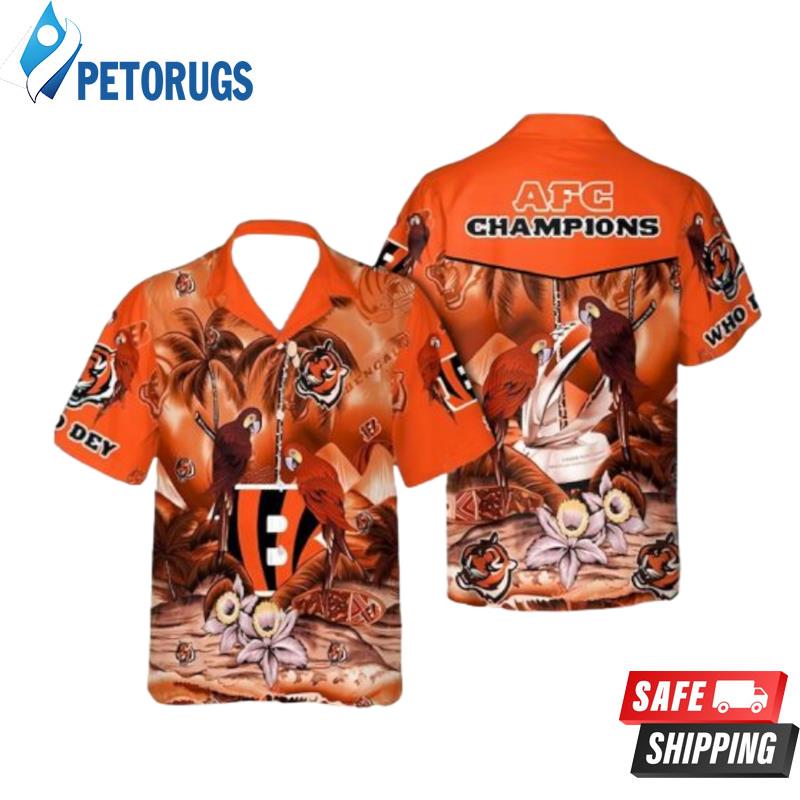 Cincinnati Bengals AFC Champions Aloha Hawaiian Shirt