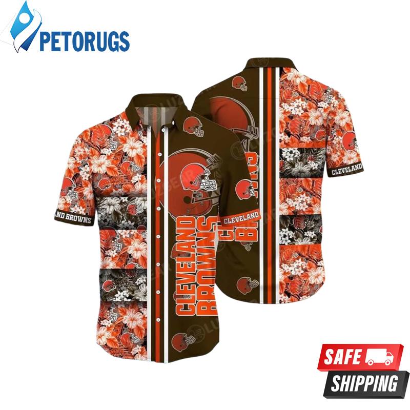 Cleveland Browns NFL Graphic Tropical Patterns Hawaiian Shirt