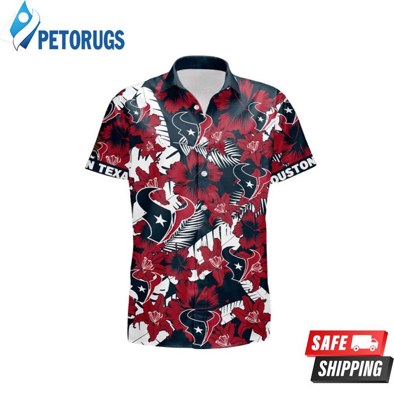 Custom Name Houston Texans Football Teams Hawaiian Shirt