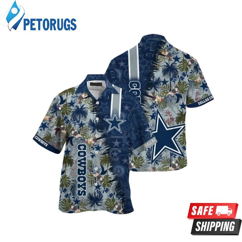 Dallas Cowboys Football Floral Aloha Hawaiian Shirt