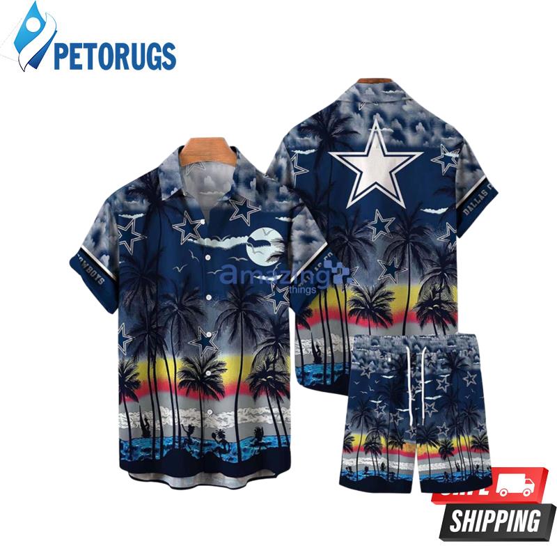 Dallas Cowboys NFL Vintage Coconut Tropical Pattern Hawaiian Shirt