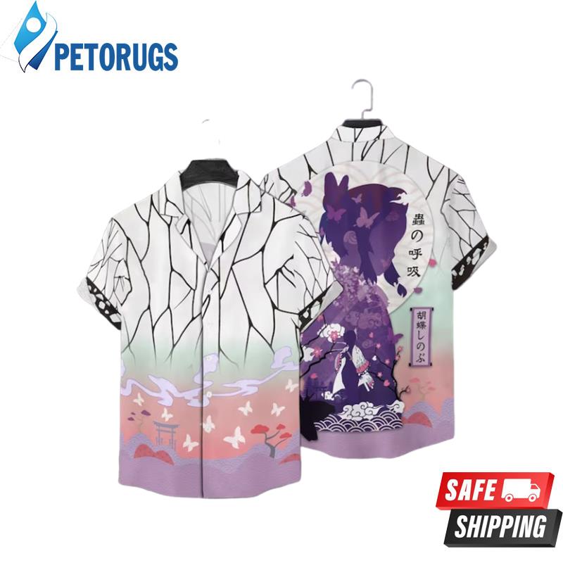 Demon slayer  kochou shinobu art Hawaiian Shirt