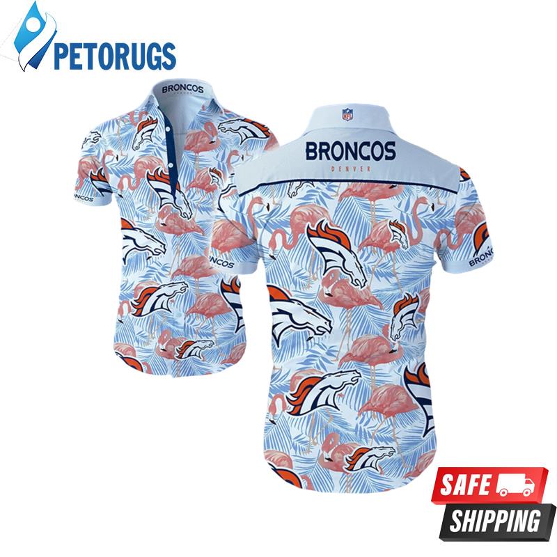 Denver Broncos Mens Funny Elegance Hawaiian Shirt
