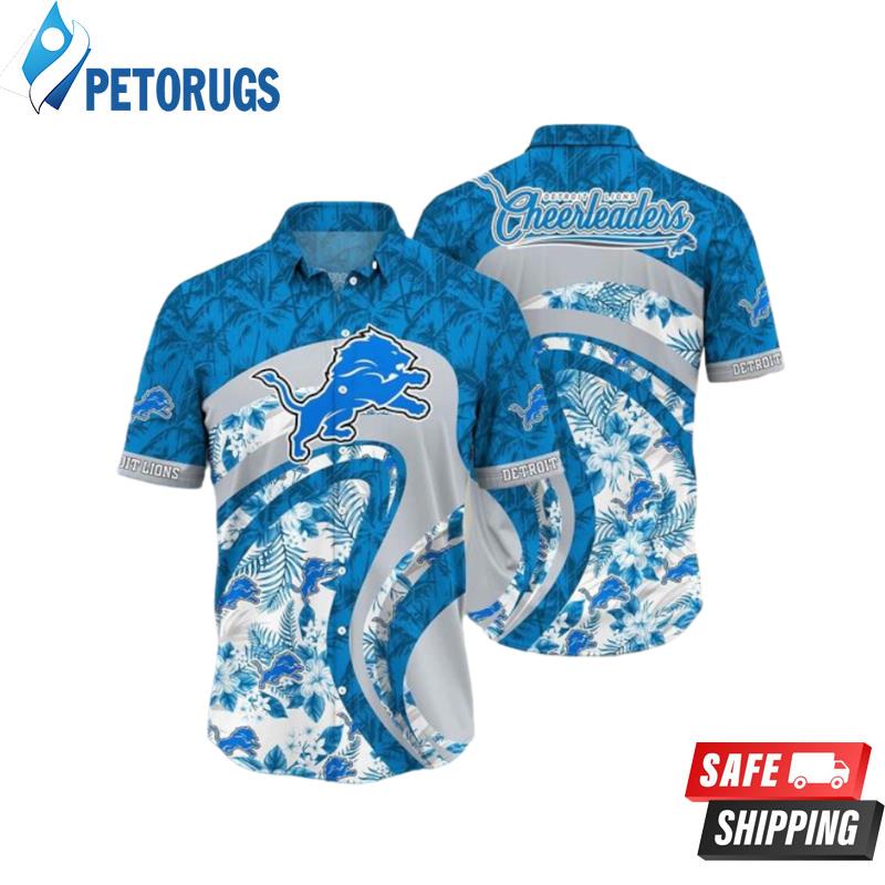 Detroit Lions NFL Graphic Floral Tropical Pattern This Summer Hawaiian Shirt