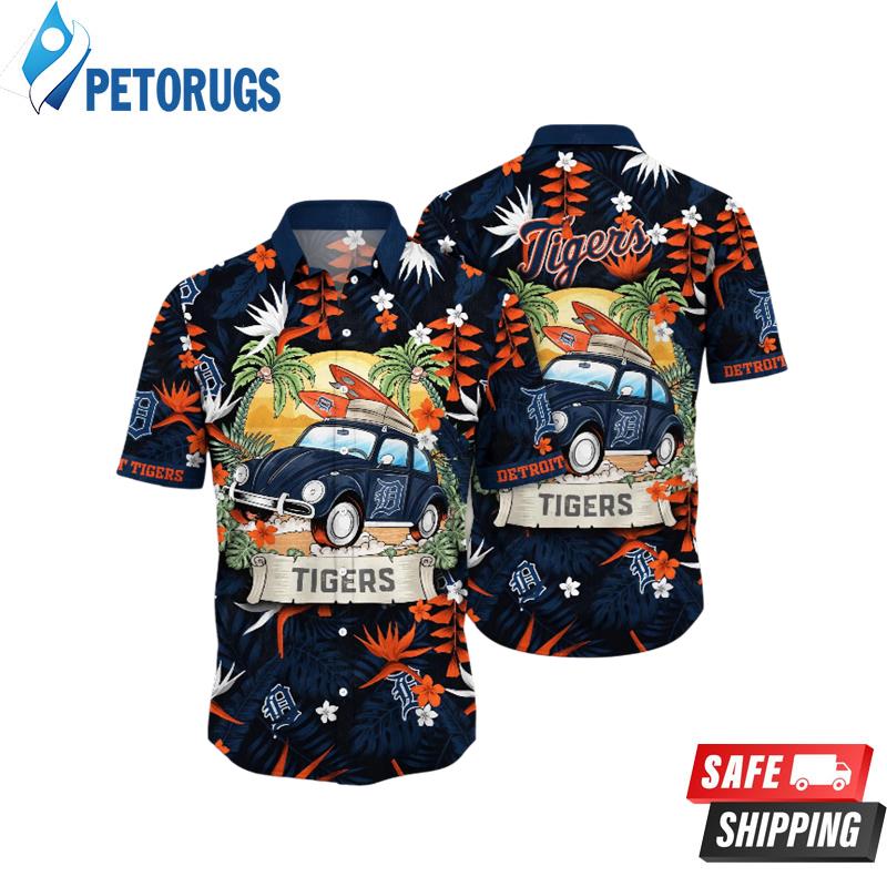 Detroit Tigers MLB Outdoor Moviestime Aloha Hawaiian Shirt