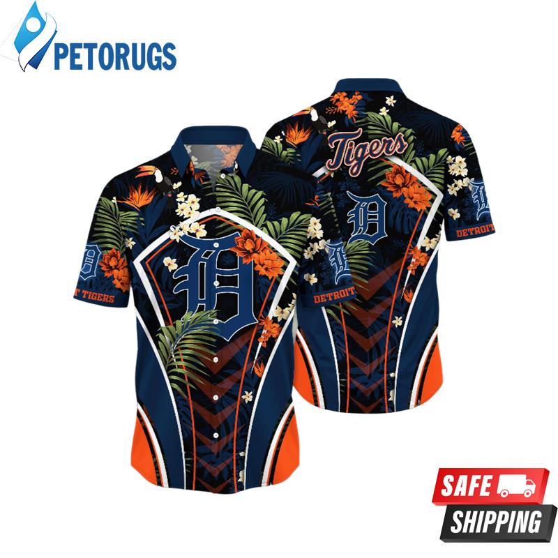 Detroit Tigers MLB Umbrellas (For Sun) Aloha Hawaiian Shirt