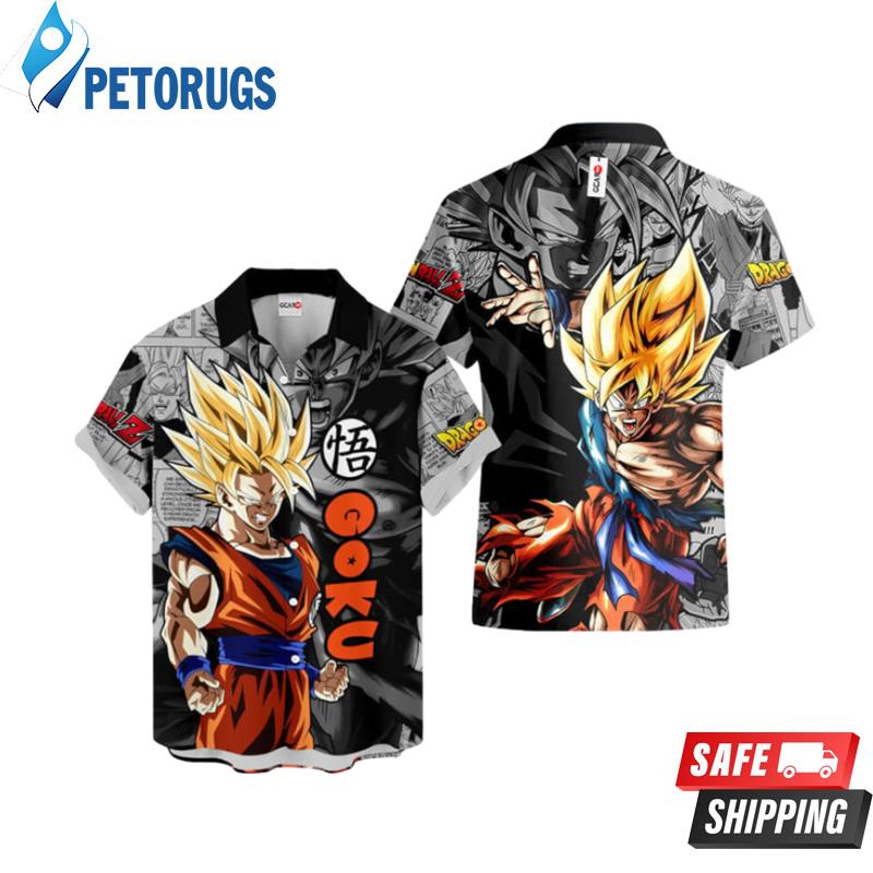 Dragon Ball Goku Super Saiyan Hawaiian Shirt