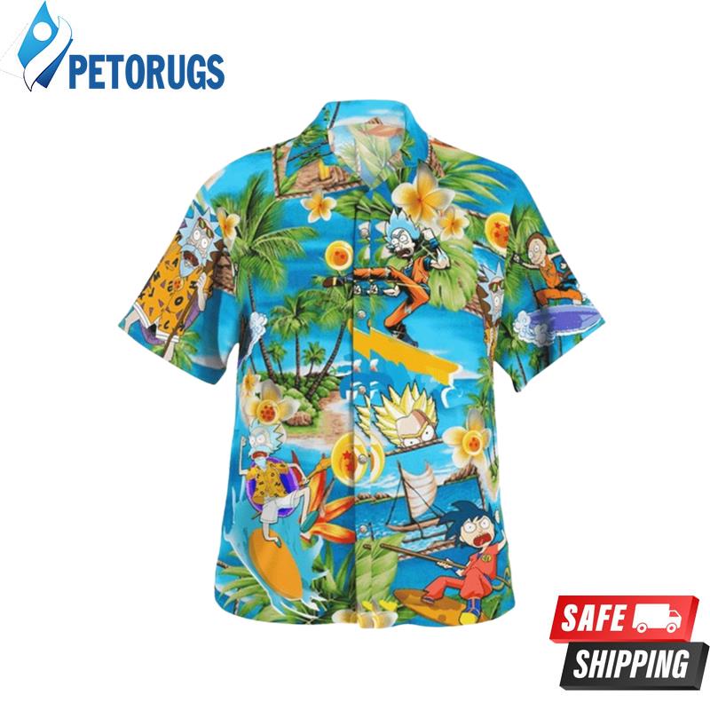 Dragon Ball Rick And Morty Hawaiian Shirt