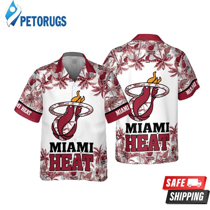 Featuring Miami Heat Beach Sunset Hawaiian Shirt