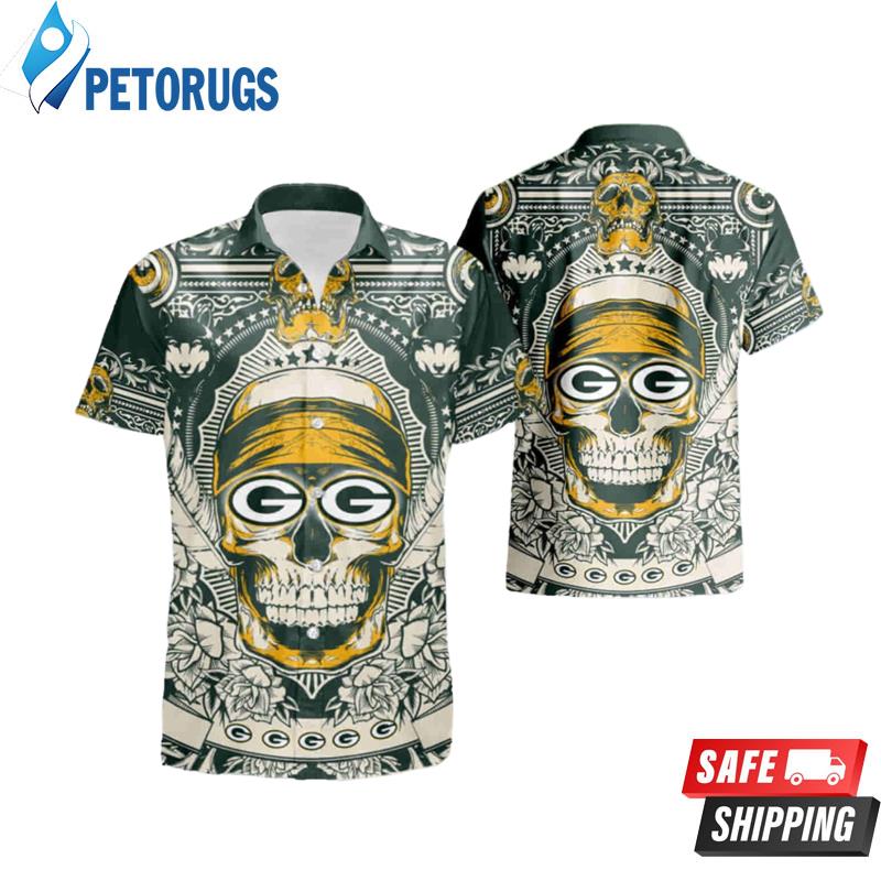 Green Bay Packers Skull Summer Hawaiian Shirt