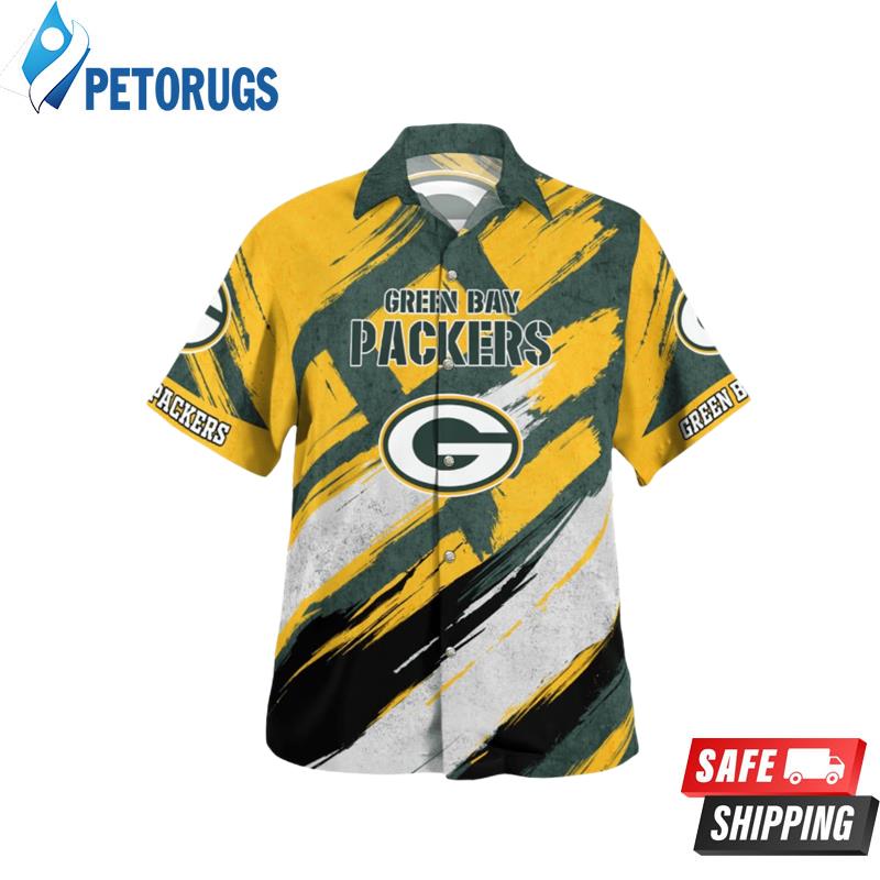 Green Bay Packers Vintage Classic Button Hawaiian Shirt