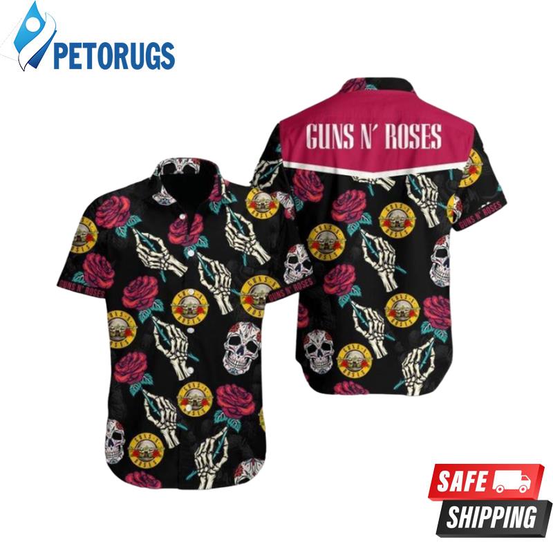 Guns N Roses Skull Hawaiian Shirt