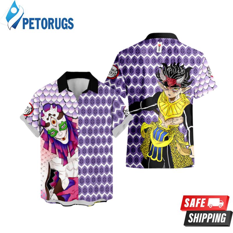 Hantengu and Gyokko Custom Anime Hawaiian Shirt