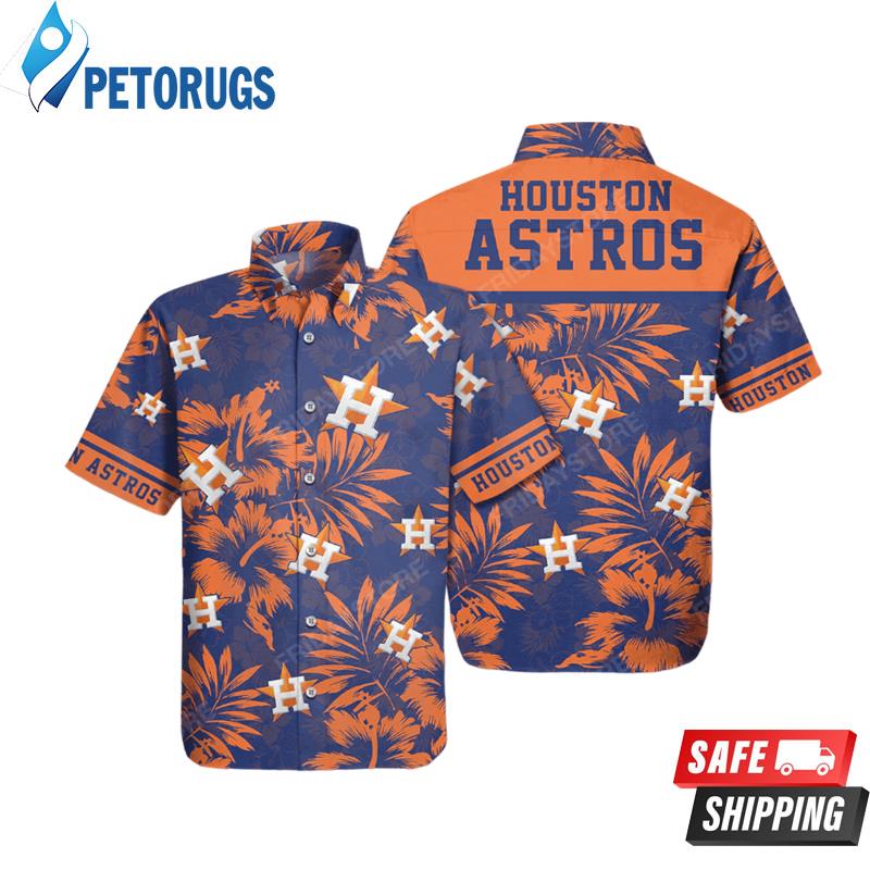 Houston Astros Baseball Orange Black Hawaiian Shirt