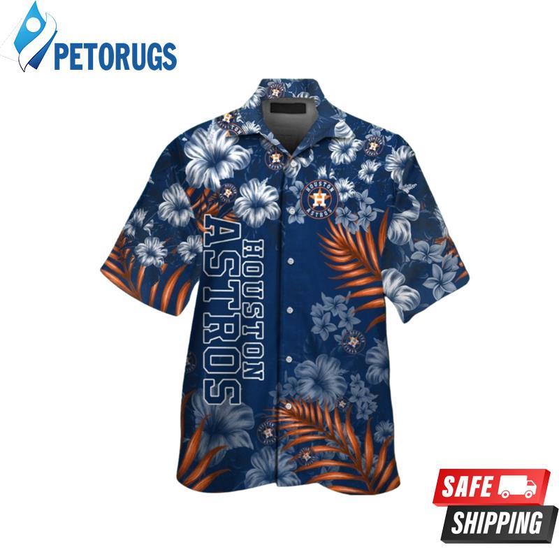 Houston Astros Short Sleeve Button Up Hawaiian Shirt