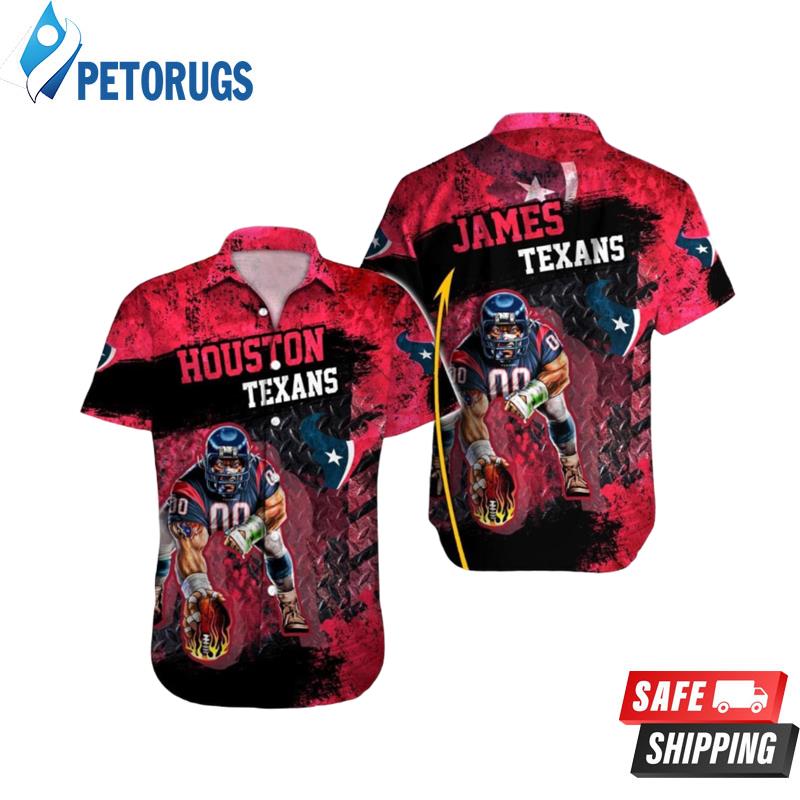 Houston Texans NFL Football Custom Name Hawaiian Shirt