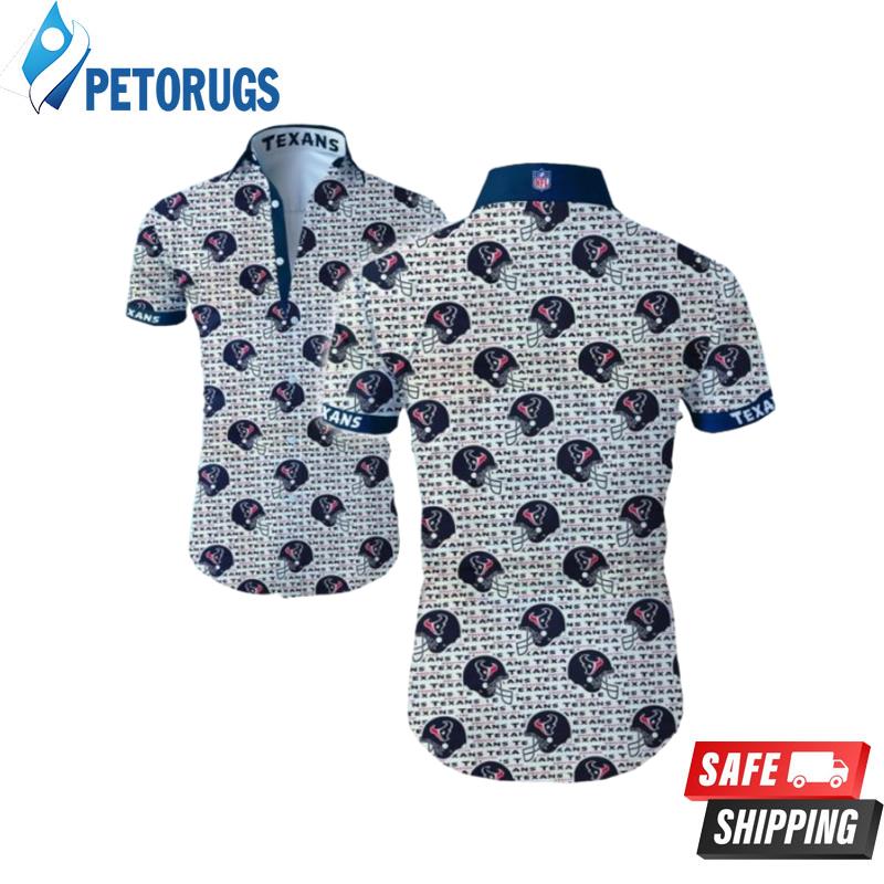 Houston Texans Summer Button Up Hawaiian Shirt