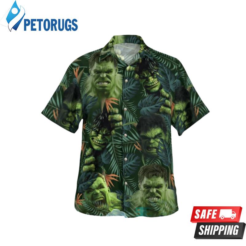 Hulk And The Forest Green Tropical Summer Vibes Hawaiian Shirt