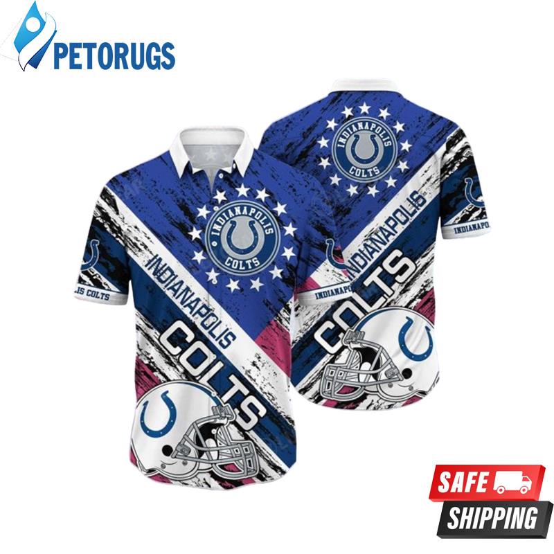 Indianapolis Colts NFL Rugby Helmet Hawaiian Shirt