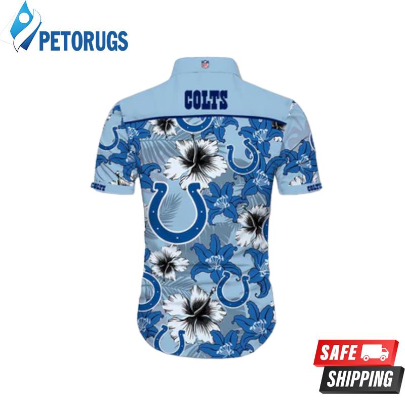 Indianapolis Colts Tropical Flower Short Hawaiian Shirt