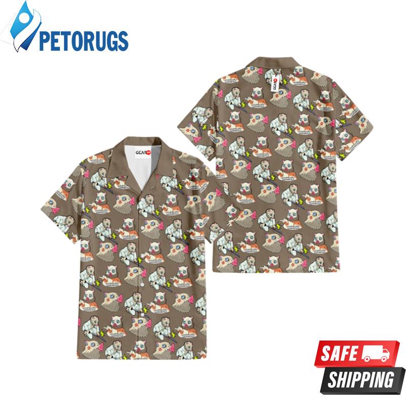 Inosuke Funny Custom Anime Hawaiian Shirt