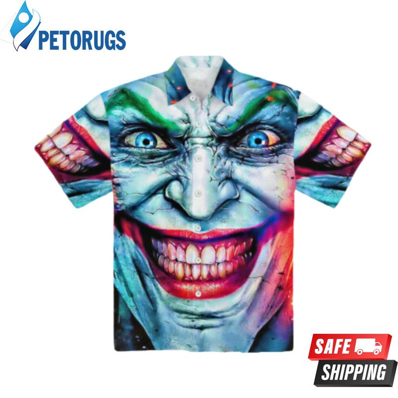 Joker Face Halloween 3D Hawaiian Shirt