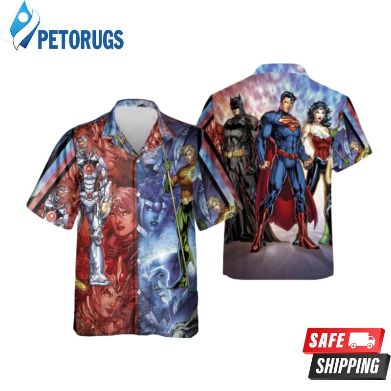 Justice League DC Comics Hawaiian Shirt