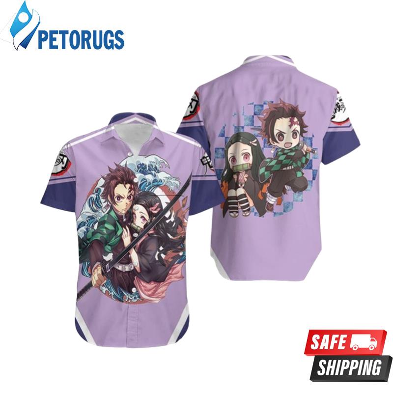 Kamado tanjiro kamado nezuko grow up edition kimetsu no yaiba Hawaiian Shirt