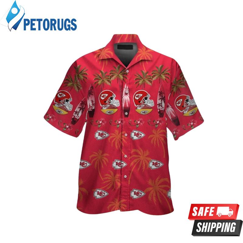 Kansas City Chiefs  NFL Short Sleeve Button Up Hawaiian Shirt