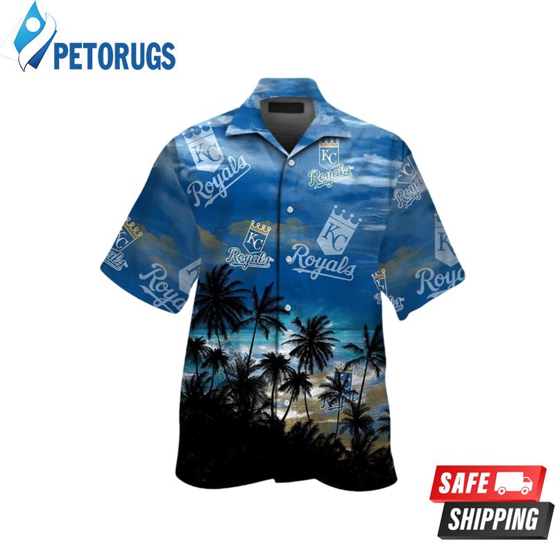 Kansas City Royals Short Sleeve Button Up Hawaiian Shirt