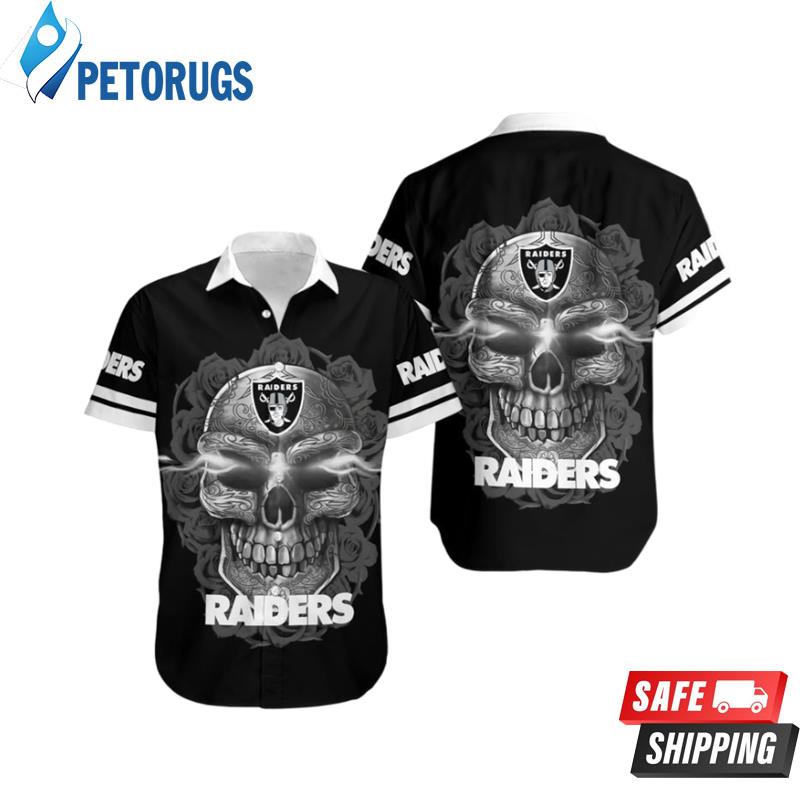 Las Vegas Raiders Sugar Skull NFL Gift For Fan Hawaiian Shirt