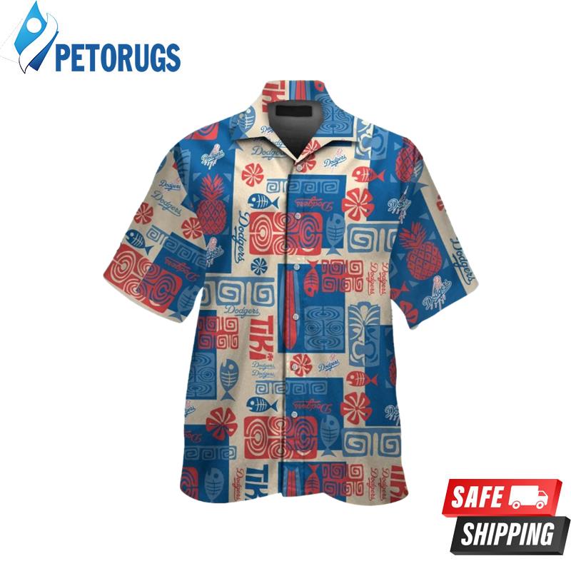 Los Angeles Dodgers MLB  Short Sleeve Button Up Hawaiian Shirt