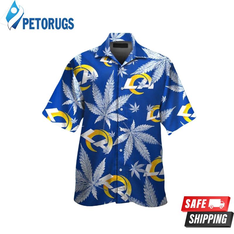 Los Angeles Rams NFL Canabis Summer Short Sleeve Hawaiian Shirt