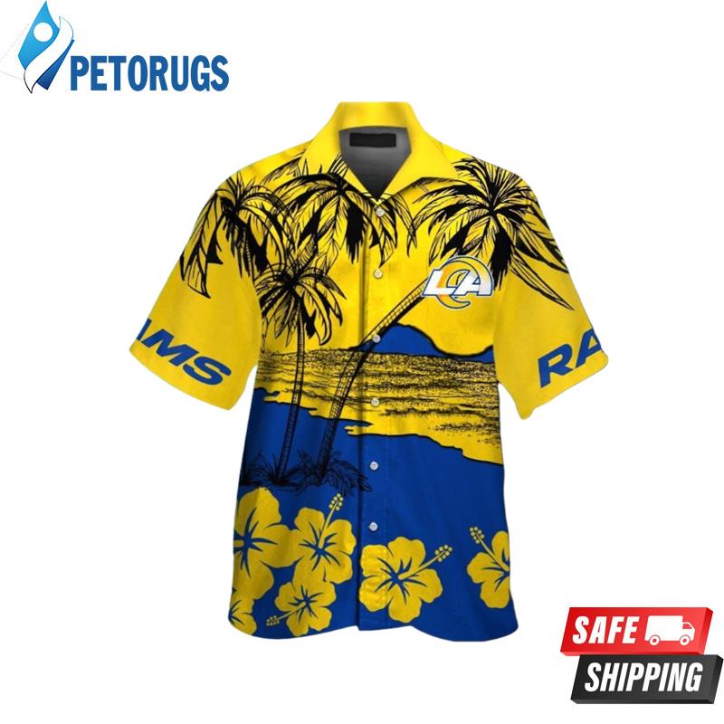 Los Angeles Rams  NFL Short Sleeve Button Up Hawaiian Shirt