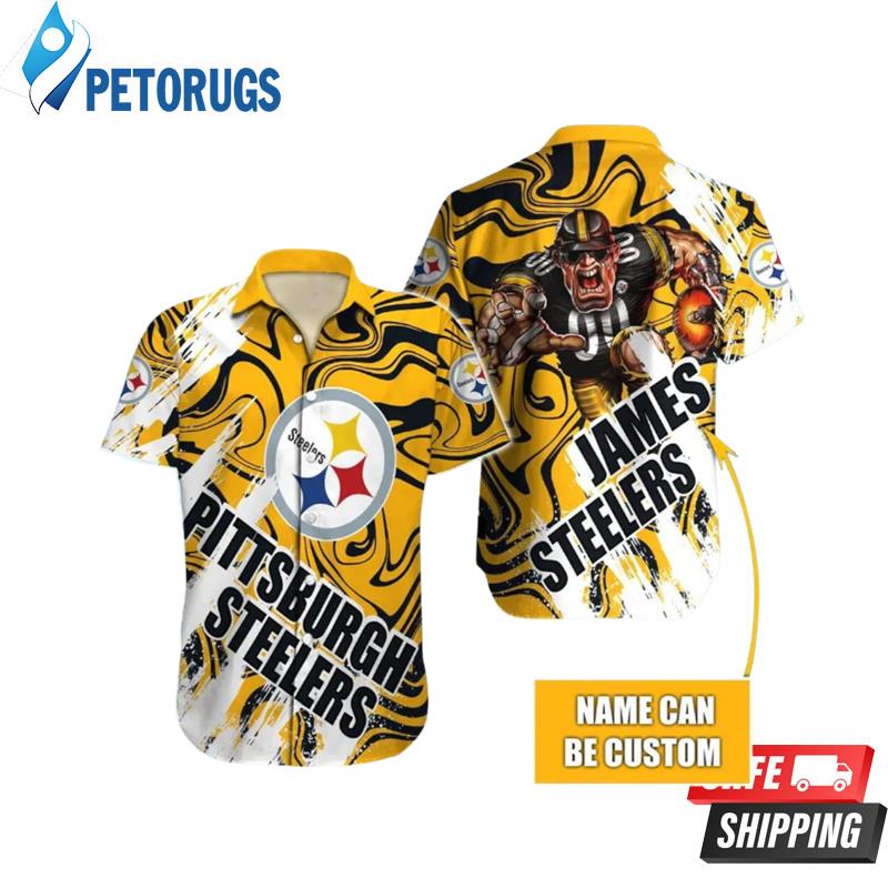 Mascot Custom Pittsburgh Steelers NFL Hawaiian Shirt