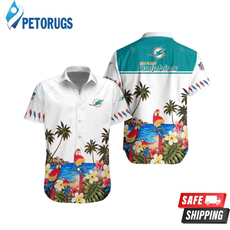 Miami Dolphins NFL Parrot Hawaiian Shirt