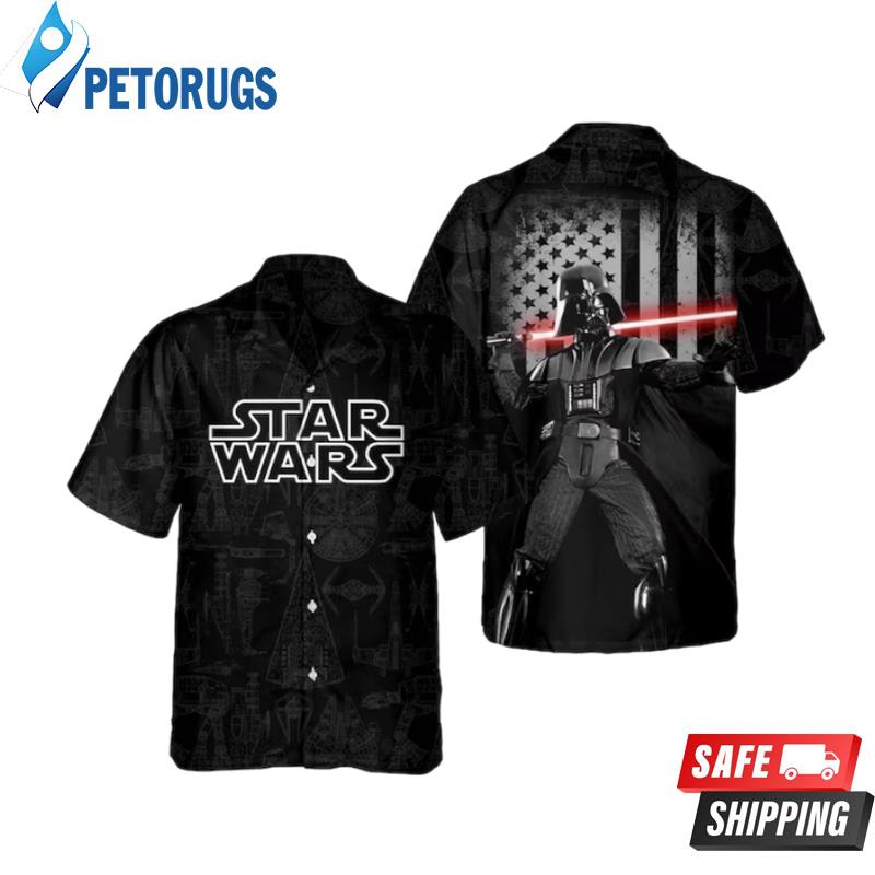 Millenium Falcon  Fighter Darth Vader Usa America Hawaiian Shirt