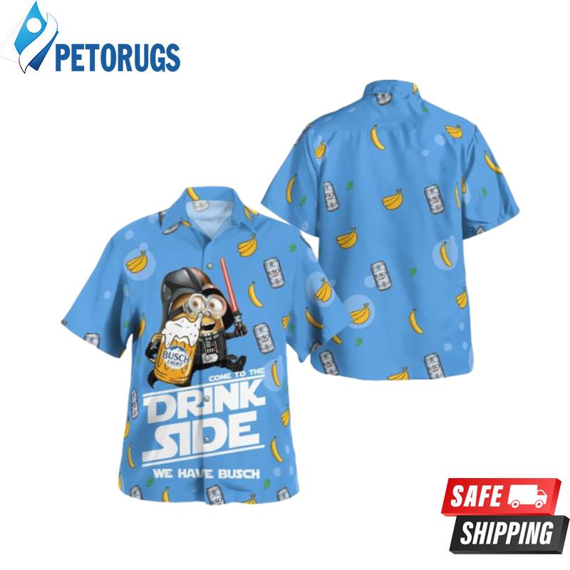 Minion Darth Vader With Busch Light Beer Hawaiian Shirt