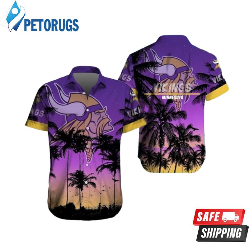 Minnesota Vikings Logo NFL Team Summer Beach Hawaiian Shirt
