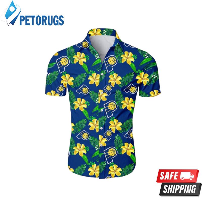 NBA Indiana Pacers Tropical Flowers Summer Aloha Hawaiian Shirt