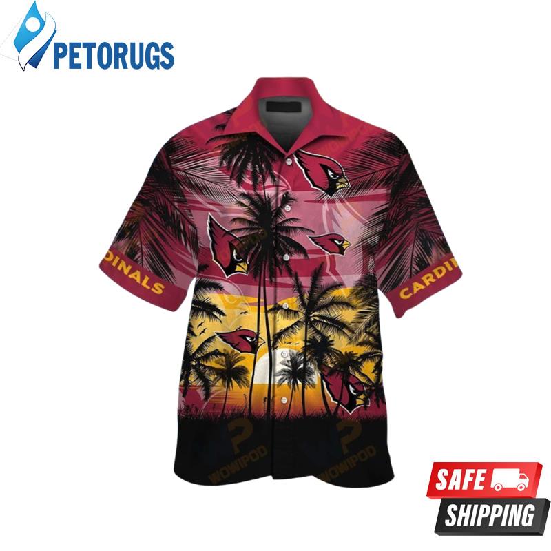 NFL Arizona Cardinals Red Beach Sun Hawaiian Shirt