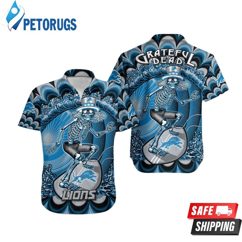 NFL Detroit Lions Grateful Dead Hawaiian Shirt