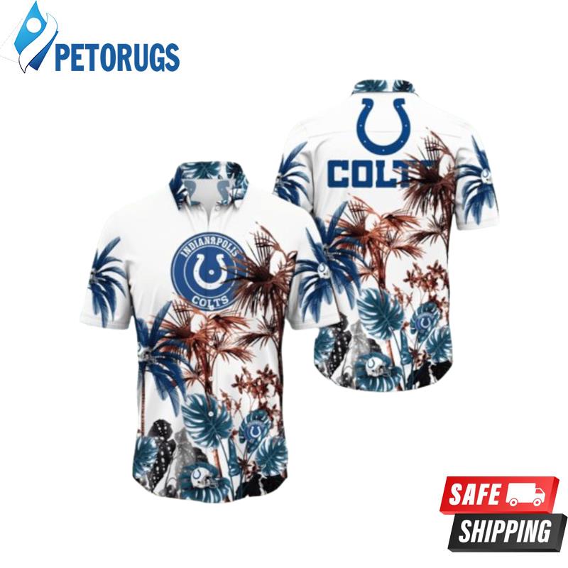 NFL Indianapolis Colts Palm Tree Aloha Hawaiian Shirt