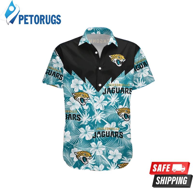 NFL Jacksonville Jaguars Tropical Flower Hawaiian Shirt